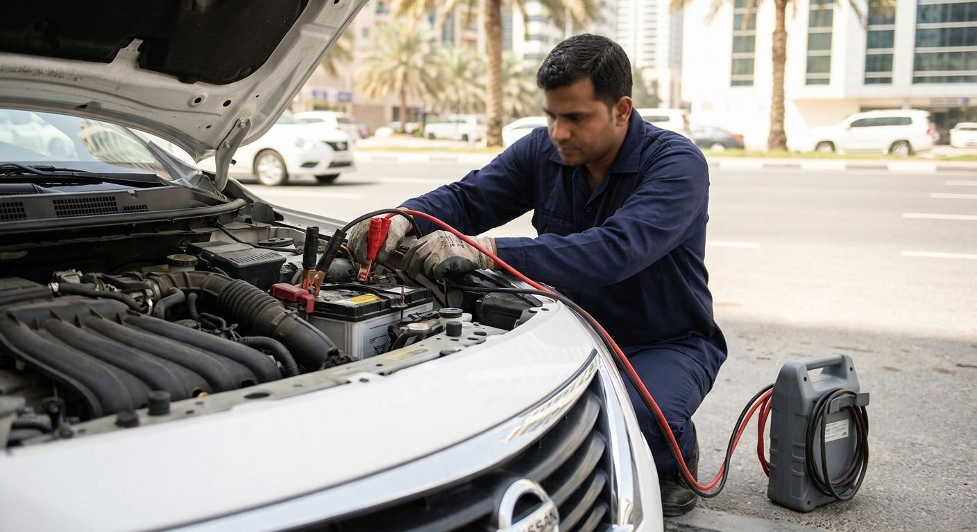 Battery Boosting / Jump Start in Dubai